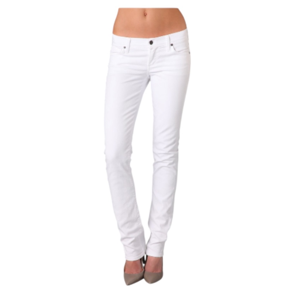 Citizens of Humanity Ava Low Rise Straight Leg White Jeans Size 30